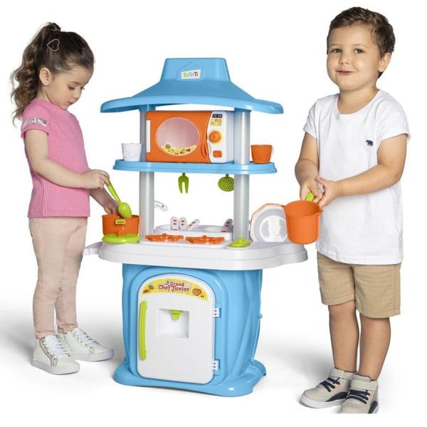 Imagem de Cozinha Infantil LE GRAND CHEF TATETI  Com Pia E Água Fogão Forninho Panelinha