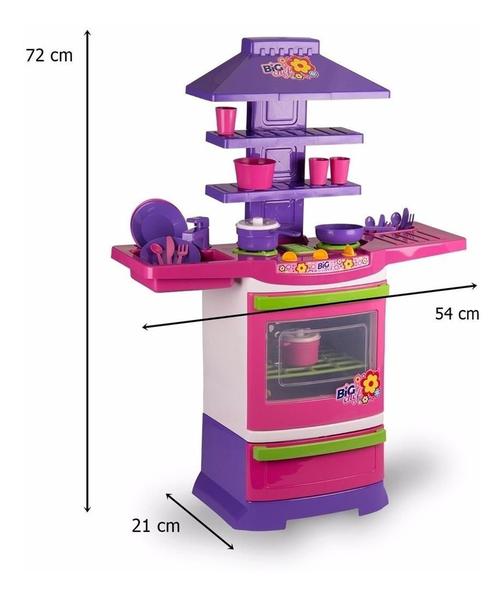 Imagem de Cozinha Infantil Master Fogão Big Chef Poliplac + Acessorios