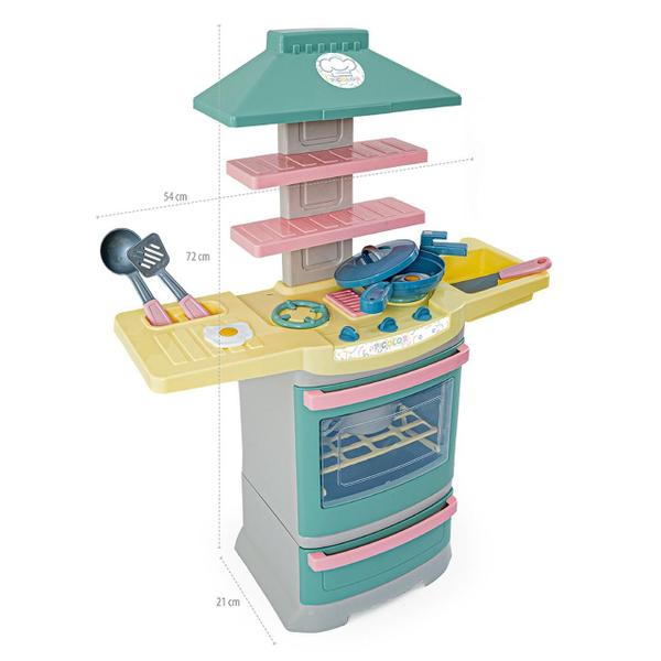 Imagem de Cozinha Infantil Master Fogao Picolor Big Chef Poliplac 9472