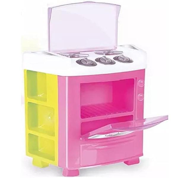 Imagem de Cozinha Infantil Menina Fogãozinho Rosa Gran Chef Big Star