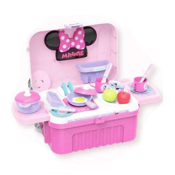 Imagem de Cozinha Infantil Minnie 3 Em 1 Maleta Rosa - Multikids 1300