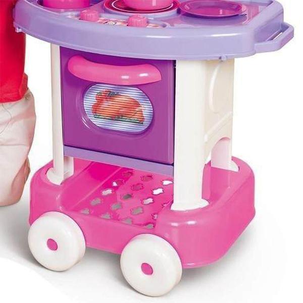 Imagem de Cozinha Infantil Rosa Forno Fogão E Pia Brinquedos Playtime