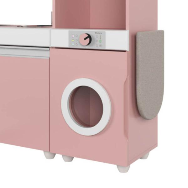 Imagem de Cozinha Infantil Rose Luli com Refrigerador Fogão Micro-Ondas e Máquina de  Lavar com Tabua Passar - Ofertamo