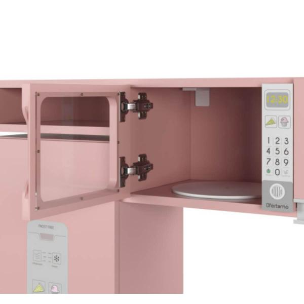 Cozinha Infantil Rose Luli com Refrigerador Fogão Micro-Ondas e Máquina de Lavar com Tabua Passar - Ofertamo Imagem de Cozinha Infantil Rose Luli com Refrigerador Fogão Micro-Ondas e Máquina de Lavar com Tabua Passar - Ofertamo