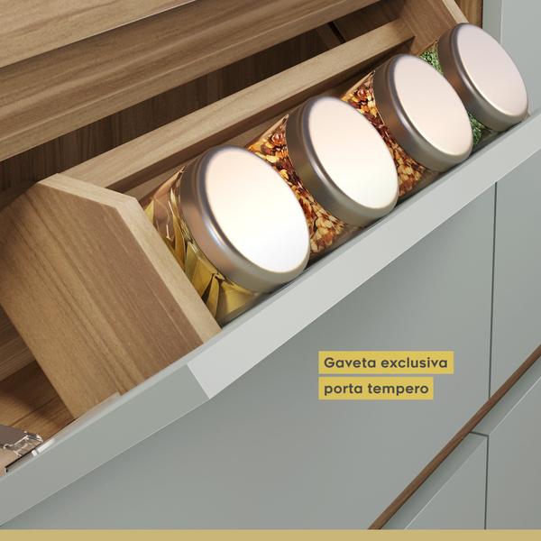 Cozinha Millena 2 Peças 120cm 100% Mdf Yescasa Imagem de Cozinha Millena 2 Peças 120cm 100% Mdf Yescasa