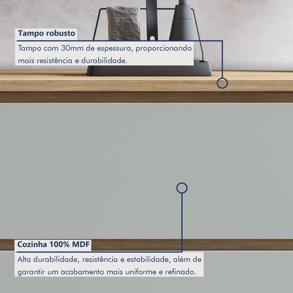 Cozinha Millena 5 Peças Aereo Micro-ondas 100% Mdf Yescasa Imagem de Cozinha Millena 5 Peças Aereo Micro-ondas 100% Mdf Yescasa