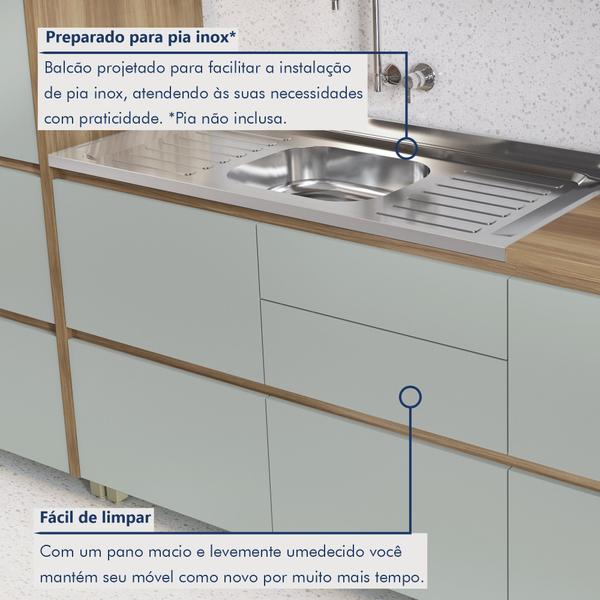 Cozinha Millena 5 Peças Aereo Micro-ondas 100% Mdf Yescasa Imagem de Cozinha Millena 5 Peças Aereo Micro-ondas 100% Mdf Yescasa