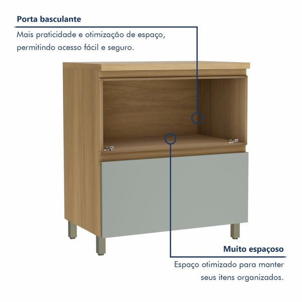 Cozinha Millena 5 Peças Aereo Micro-ondas 100% Mdf Yescasa Imagem de Cozinha Millena 5 Peças Aereo Micro-ondas 100% Mdf Yescasa