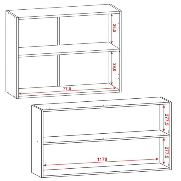 Imagem de Cozinha Modulada 04 Peças 200cm 8402AM Freijo Sup Rip Freijo KTP