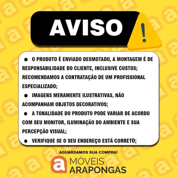 Imagem de Cozinha Modulada 10 Portas 7 Peças Victória Carvalho/Preto Fosco - Móveis Arapongas