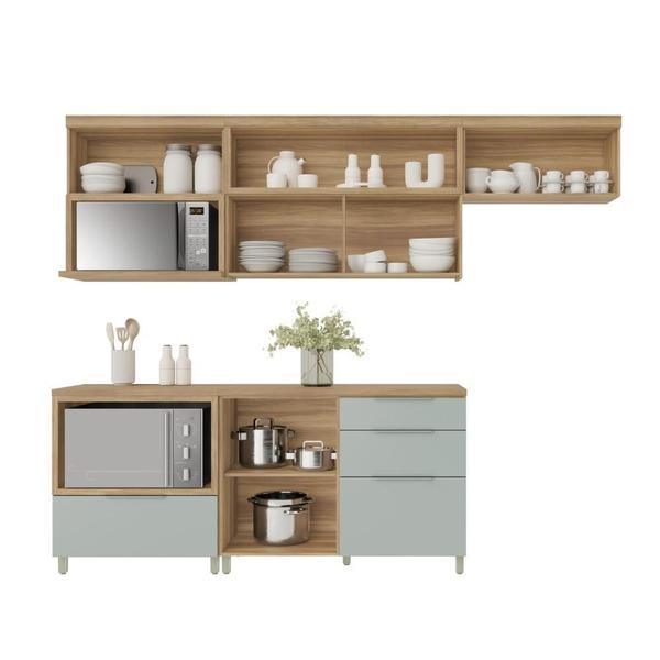 Cozinha Modulada 100% MDF 5 Peças Nesher Marquesa Marrom