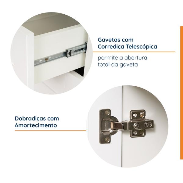 Imagem de Cozinha Modulada 2 Peças Sem Tampo 2 Balcões Arizona CabeCasa MadeiraMadeira