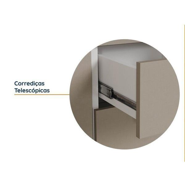 Imagem de Cozinha Modulada 4 Peças sem Tampo sem Rodapé 2 Aéreos e 2 Balcões Ipanema CabeCasa MadeiraMadeira