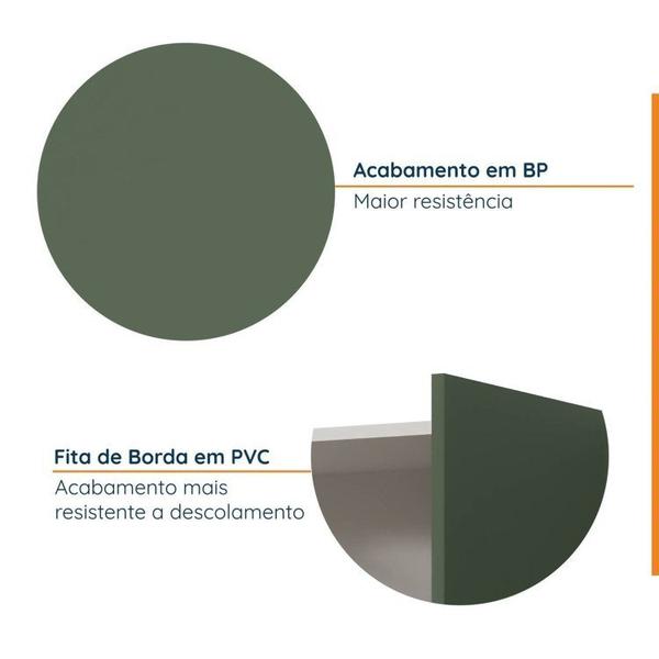 Imagem de Cozinha Modulada 5 Peças Sem Tampo 2 Aéreos 2 Balcões 1 Torre Quente Ipanema CabeCasa MadeiraMadeira