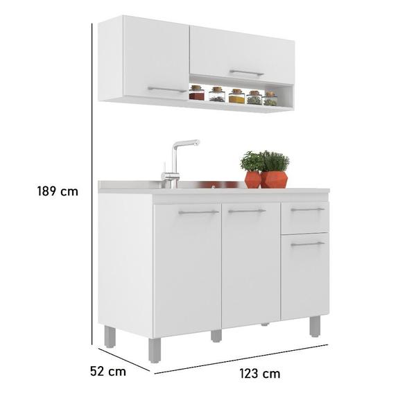 Cozinha Modulada 5 Portas 1 Gaveta sem Tampo Alana J Carvalho Imagem de Cozinha Modulada 5 Portas 1 Gaveta sem Tampo Alana J Carvalho