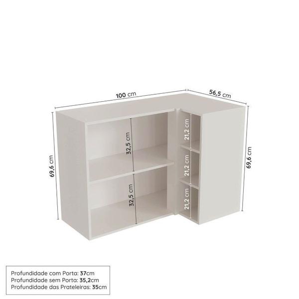 Cozinha Modulada 6 Peças 3 Armários Aéreos e Nichos, 3 Balcões Cabecasa Madeiramadeira Branco Imagem de Cozinha Modulada 6 Peças 3 Armários Aéreos e Nichos, 3 Balcões Cabecasa Madeiramadeira Branco