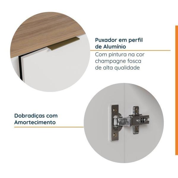 Imagem de Cozinha Modulada 6 Peças com Tampo 3 Aéreos e 3 Balcões Ipanema CabeCasa MadeiraMadeira