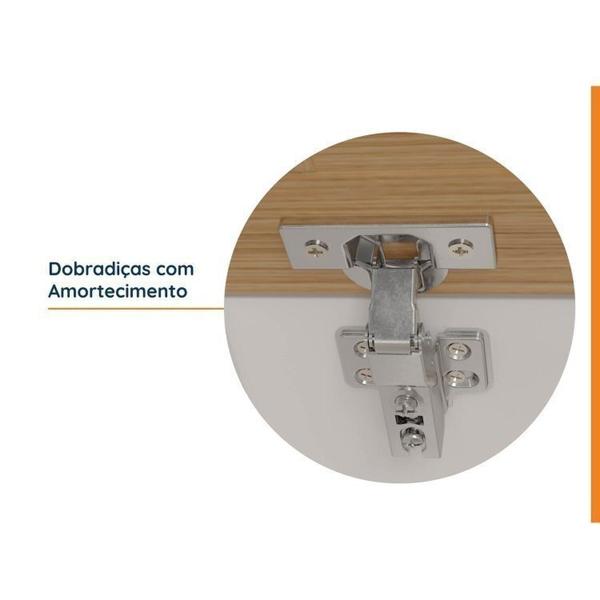 Imagem de Cozinha Modulada 6 Peças sem Tampo 3 Aéreos 3 Balcões Arizona Cabecasa Madeiramadeira Menta