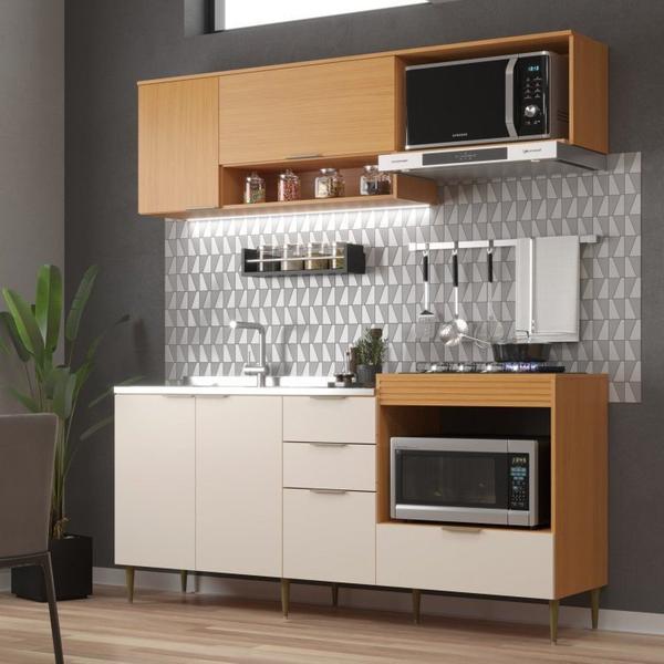 Cozinha Modulada 6 Portas e 2 Gavetas Alice - Moveis Sul Cozinha Modulada 6 Portas e 2 Gavetas Alice - Moveis Sul