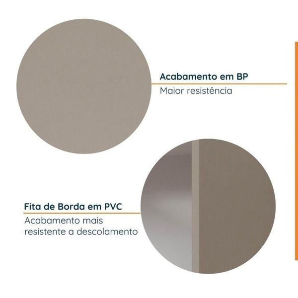 Imagem de Cozinha Modulada 7 Peças com Tampo e Rodapé Ipanema Cabecasa Madeiramadeira