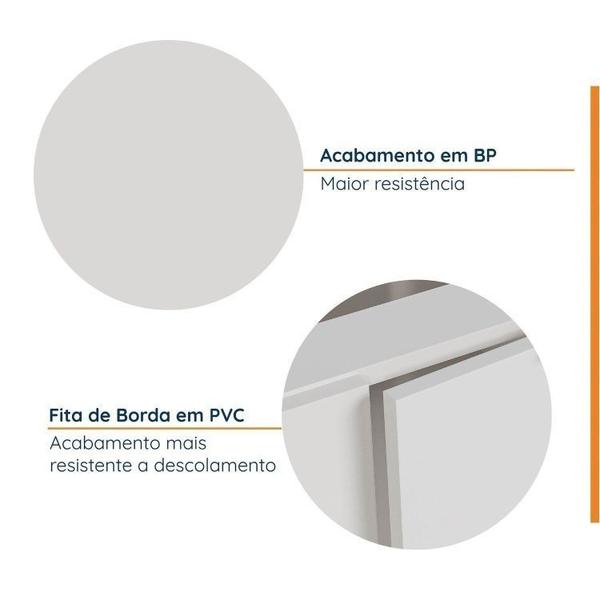 Imagem de Cozinha Modulada 7 Peças sem Tampo 3 Aéreos 3 Balcões e Torre Quente Ipanema Cabecasa Madeiramadeira