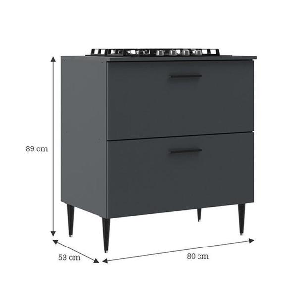 Cozinha Modulada 8 Peças 18 Portas e 2 Gavetas Bárbara Moveis Sul Imagem de Cozinha Modulada 8 Peças 18 Portas e 2 Gavetas Bárbara Moveis Sul