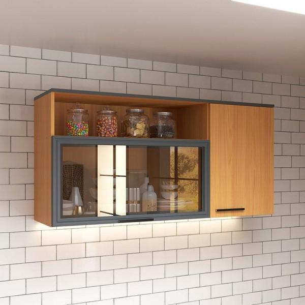 Cozinha Modulada 8 Peças 18 Portas e 2 Gavetas Bárbara Moveis Sul Imagem de Cozinha Modulada 8 Peças 18 Portas e 2 Gavetas Bárbara Moveis Sul
