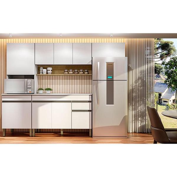 Imagem de Cozinha Modulada Ambiente Line Composição 4 Supremo Freijó - Kits Paraná