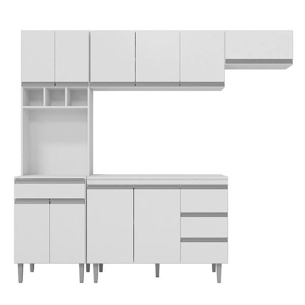 Imagem de Cozinha Modulada Andréia 5 Peças 240cm - AJL Móveis