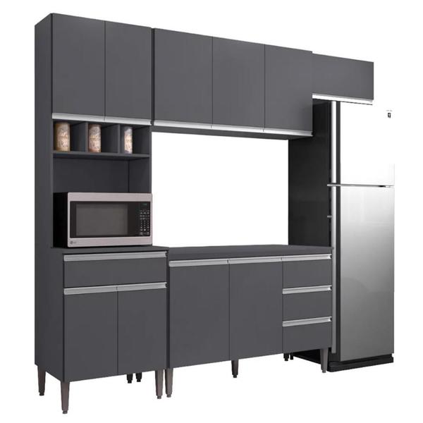 Imagem de Cozinha Modulada Andréia 5 Peças 240cm - AJL Móveis