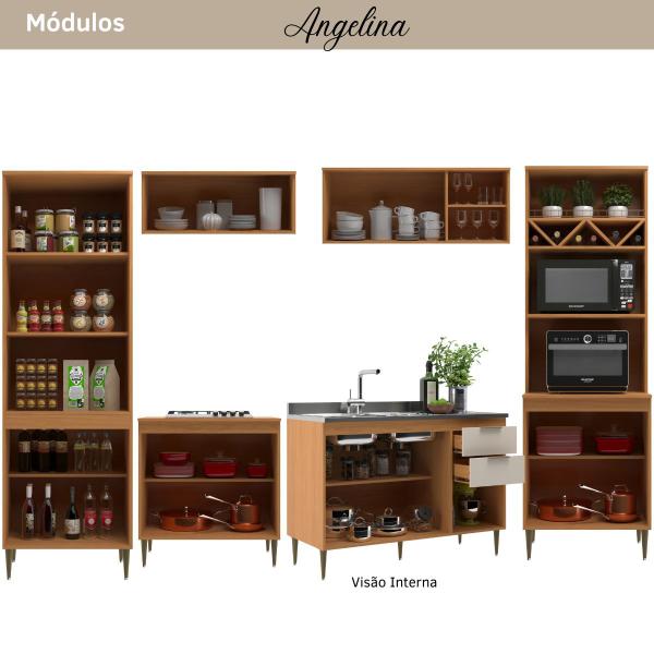 Imagem de Cozinha Modulada Angelina Angelin Off White - ALJ Móveis