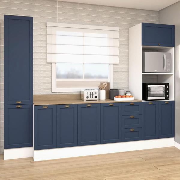 Cozinha Modulada Aurora 305cm Conjunto Provençal Clássica - Casa Lar Shop Made Imagem de Cozinha Modulada Aurora 305cm Conjunto Provençal Clássica