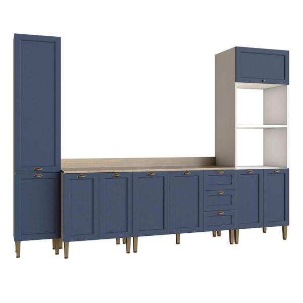 Cozinha Modulada Aurora 305cm Conjunto Provençal Clássica - Casa Lar Shop Made Imagem de Cozinha Modulada Aurora 305cm Conjunto Provençal Clássica