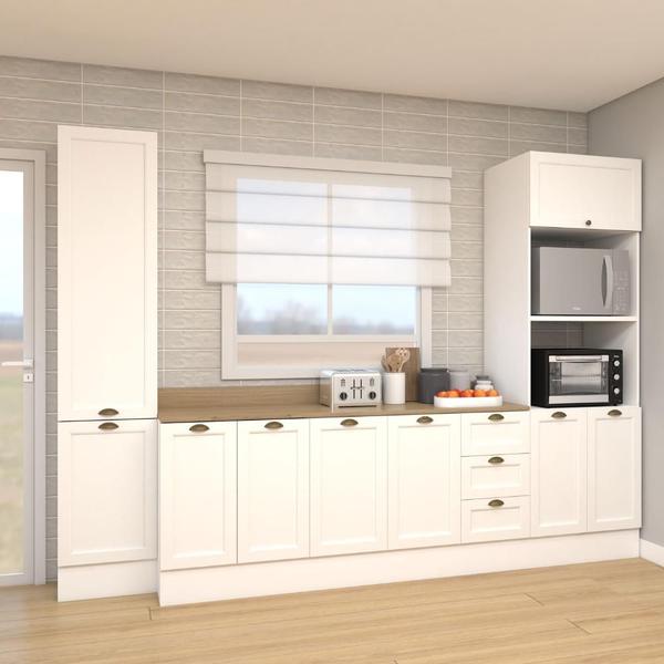 Imagem de Cozinha Modulada Aurora 305cm Conjunto Provençal Clássica