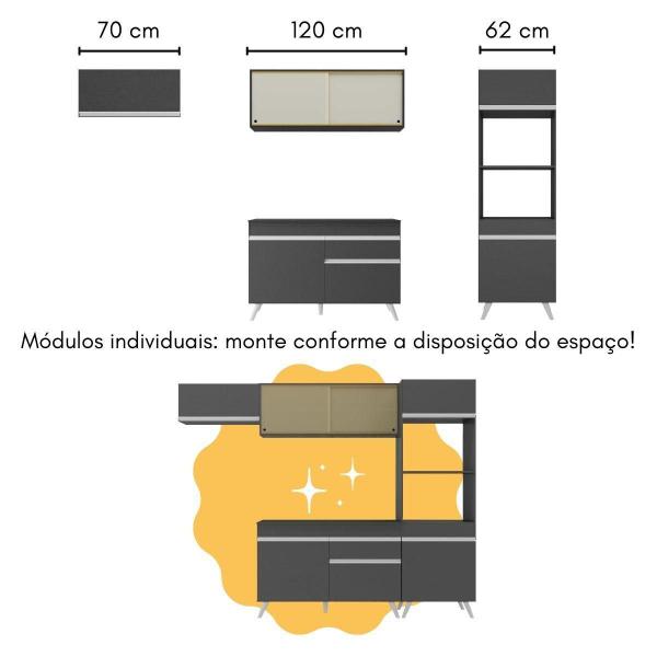 Imagem de Cozinha Modulada com Bancada Americana Veneza Multimóveis MP2208