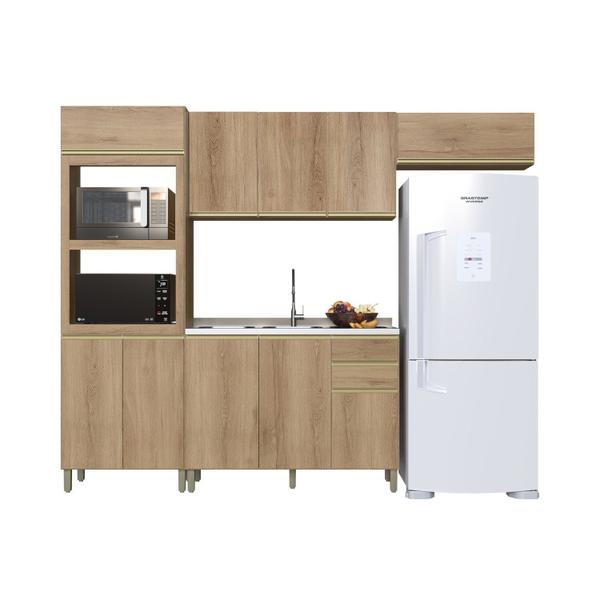 Imagem de Cozinha Modulada Compacta 4 Peças 10 Portas 2 Gavetas Montreal