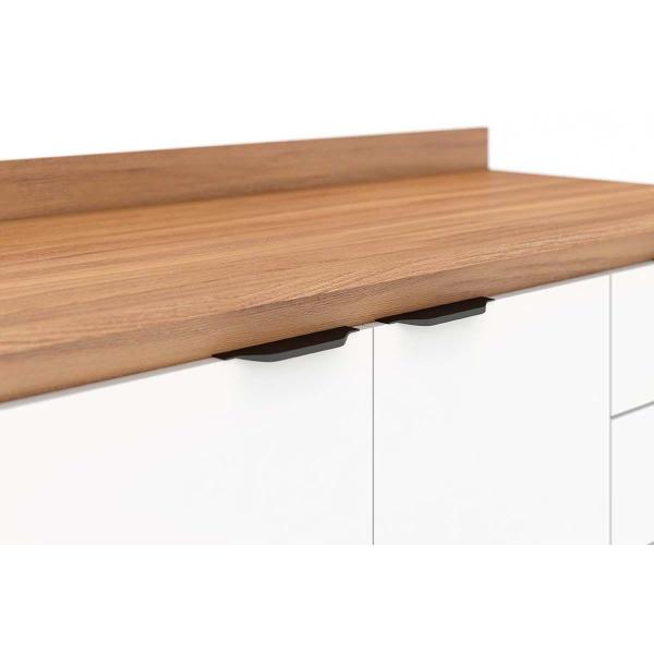 Cozinha Modulada Completa Firenze 5 Peças (2 Aéreos + 2 Balcões + 1 Paneleiro) FMT009 Avena/Menta - Demóbile Imagem de Cozinha Modulada Completa Firenze 5 Peças (2 Aéreos + 2 Balcões + 1 Paneleiro) FMT009 Avena/Menta - Demóbile