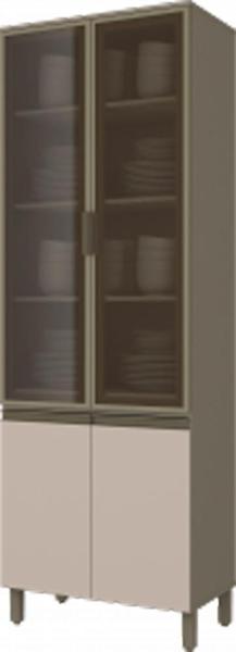 Cozinha Modulada Conect com 8 Peças Duna/Cristal - Henn Imagem de Cozinha Modulada Conect com 8 Peças Duna/Cristal - Henn