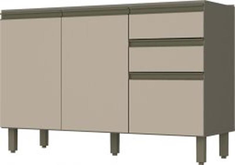 Cozinha Modulada Conect com 8 Peças Duna/Cristal - Henn Imagem de Cozinha Modulada Conect com 8 Peças Duna/Cristal - Henn