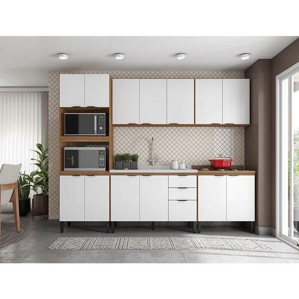 Imagem de Cozinha Modulada Firenze Fhr001 Amendola Touch Branco - Demóbile