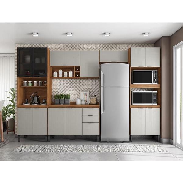 Imagem de Cozinha Modulada Firenze FI0001 Amêndola Touch Nude Prime TX - Demóbile