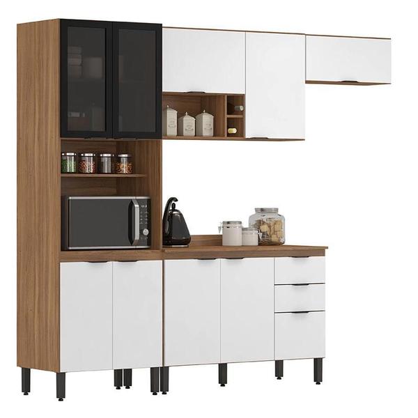 Imagem de Cozinha Modulada Firenze FI0006 Amêndola Branco - Demóbile