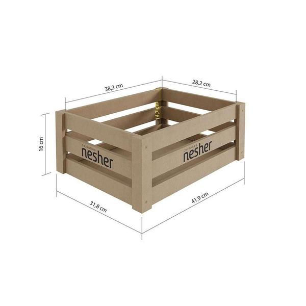 Cozinha Modulada Nesher Princesa 2 Peças (1 Armário + 1 Balcão) C2P21 Freijo/Off White Imagem de Cozinha Modulada Nesher Princesa 2 Peças (1 Armário + 1 Balcão) C2P21 Freijo/Off White