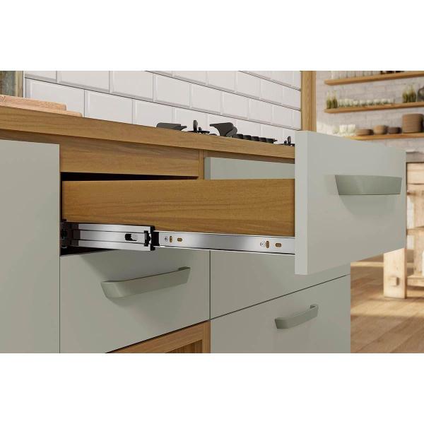 Cozinha Modulada Nesher Princesa 2 Peças (1 Armário + 1 Balcão) C2P21 Freijo/Off White Imagem de Cozinha Modulada Nesher Princesa 2 Peças (1 Armário + 1 Balcão) C2P21 Freijo/Off White