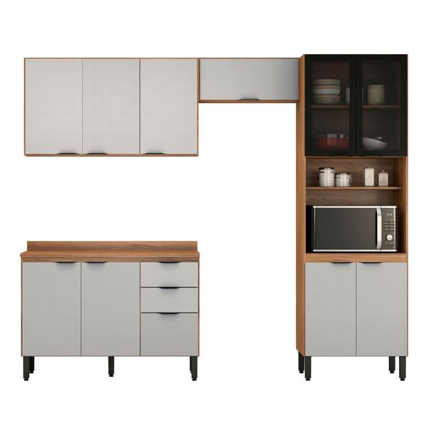 Imagem de Cozinha Modular com 4 Peças Firenze Composição FI0002 Amendola Touch/Nude Prime Tx - Demóbile