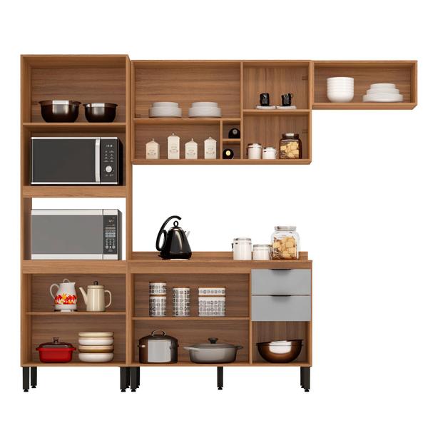 Imagem de Cozinha Modular com 4 Peças Firenze Composição FI0003 Amendola Touch/Nude Prime Tx - Demóbile