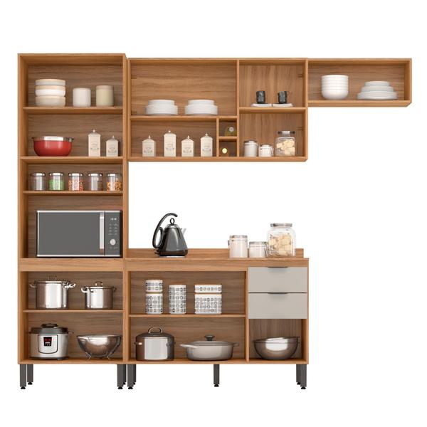 Imagem de Cozinha Modular com 4 peças Firenze Composição FI0006 Amendola Touch/Nude Prime Tx - Demóbile