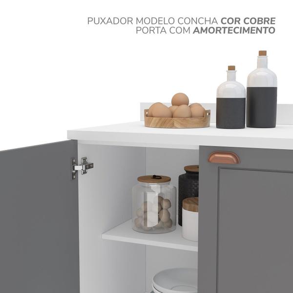 Cozinha Pérola com Rodapé 2 Peças Balcão 2 Gavetas 3 Portas e Balcão 2 Portas Yescasa Imagem de Cozinha Pérola com Rodapé 2 Peças Balcão 2 Gavetas 3 Portas e Balcão 2 Portas Yescasa