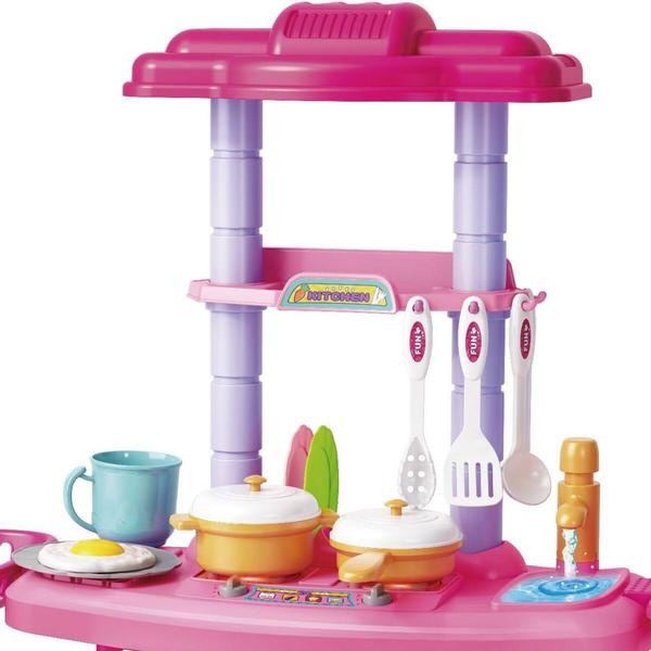 Cozinha Rosa Infantil Completa Com Fogãozinho 43 Acessórios Com Som Luz A Partir De 3 Anos Importway Imagem de Cozinha Rosa Infantil Completa Com Fogãozinho 43 Acessórios Com Som Luz A Partir De 3 Anos Importway