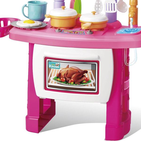 Cozinha Rosa Infantil Completa Com Fogãozinho 43 Acessórios Com Som Luz A Partir De 3 Anos Importway Imagem de Cozinha Rosa Infantil Completa Com Fogãozinho 43 Acessórios Com Som Luz A Partir De 3 Anos Importway